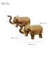 Brass Elephant Statue Set
